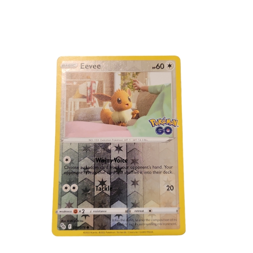 Pokemon TCG Eevee 054/078 Pokemon Go Reverse Holo